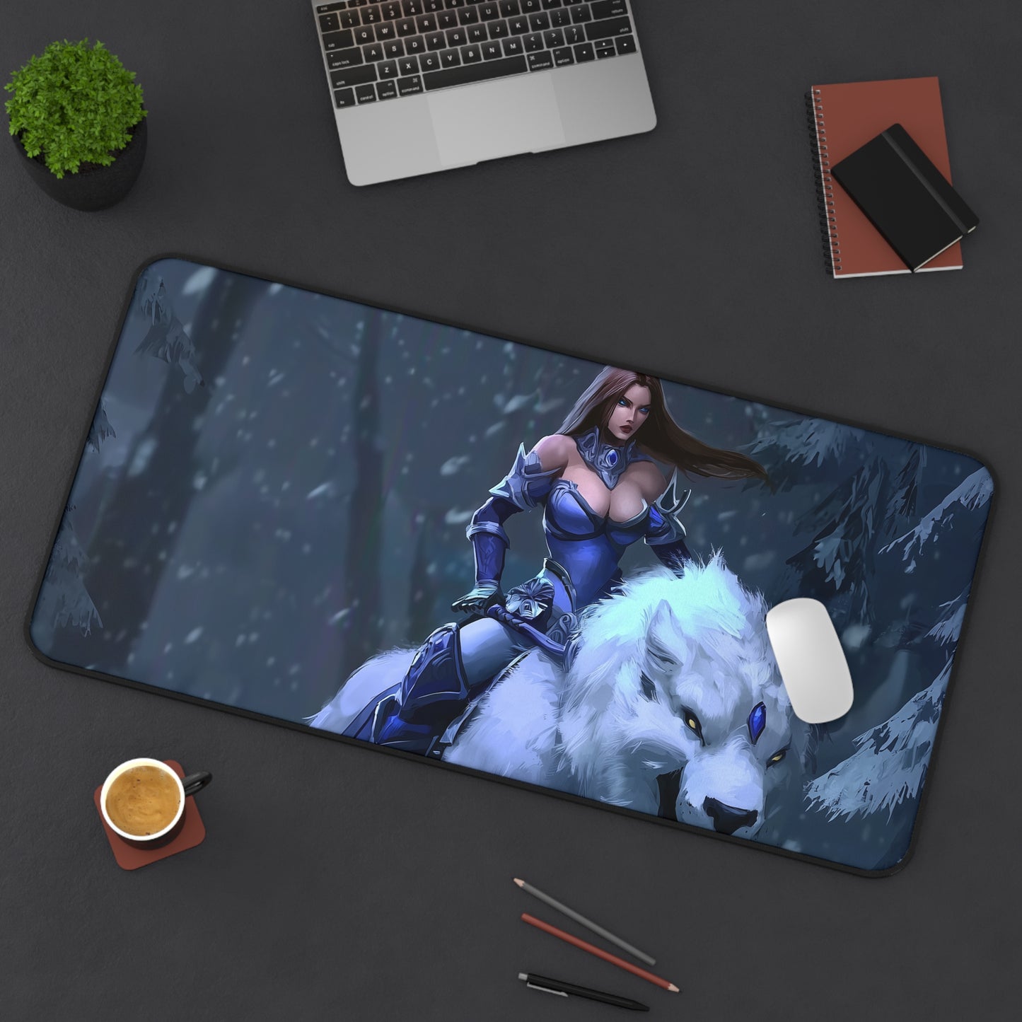 Mirana DOTA2 Gaming Desk Mat - Gaming, Home Office, Office Decor, Gift for Gamers, Unique Mouse Pad, Collectible