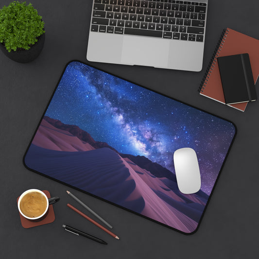 Desert Night Sky Milky Way Sand Dunes Desk Mat | Mousepad