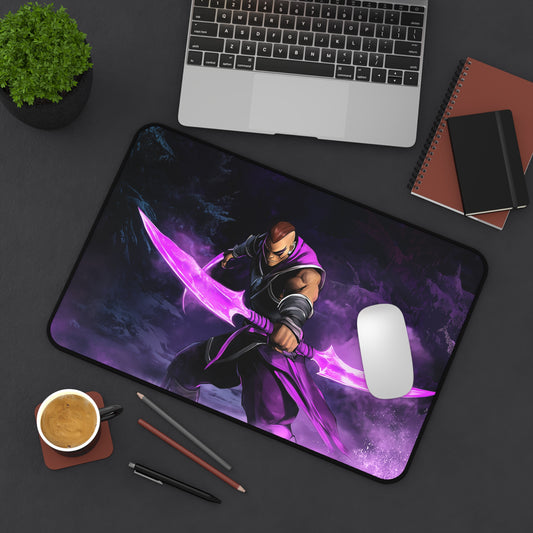Anti-Mage DOTA2 Desk Mat, Gamer Desk Pad, Office Accessories, Purple Ninja Design, Stylish Work Surface