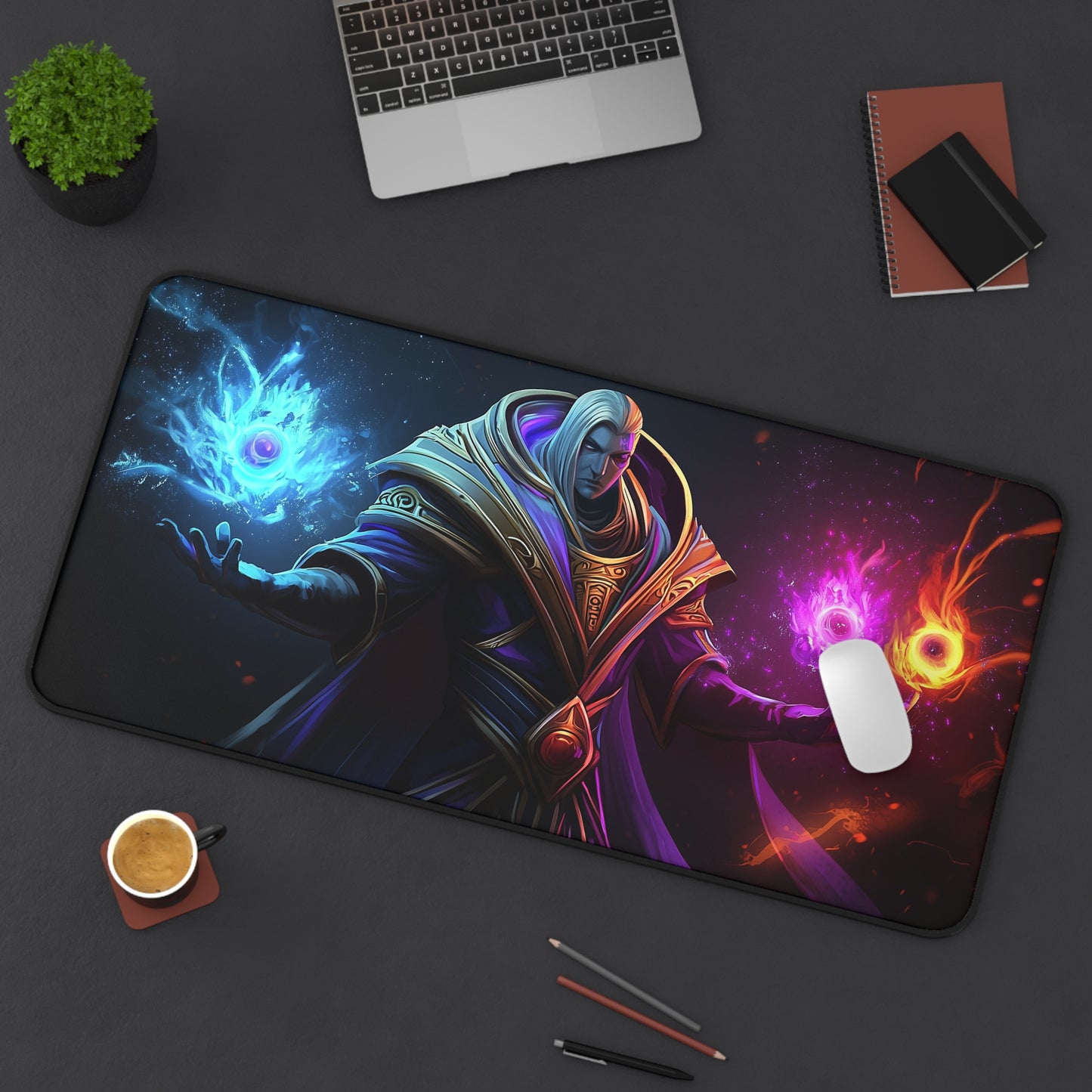 Invoker DOTA2 Desk Mat, Gaming Mouse Pad, Office Decor, Gamer Gift, Magical Desk Accessory, Computer Mat