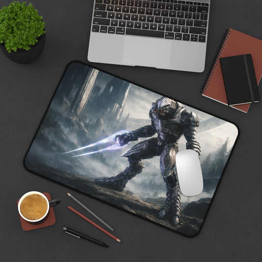 Arbiter | H-a-l-o-Inspired Gaming Desk Mat | Epic Sci-Fi Design, Perfect for Gamers, Office Decor & Gifts