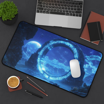 Stargate Mouse Pad, Stargate on Alien Planet Mouse Pad, Sci-Fi Desk Accessory, Gaming Desk Pad, Stargazer Gift, Galaxy Themed Workspace
