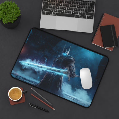 Lich King Preparing to Fight, Epic Gamer Decor, Office Accessory, Gift for Gamers, Gaming Mouse Pad