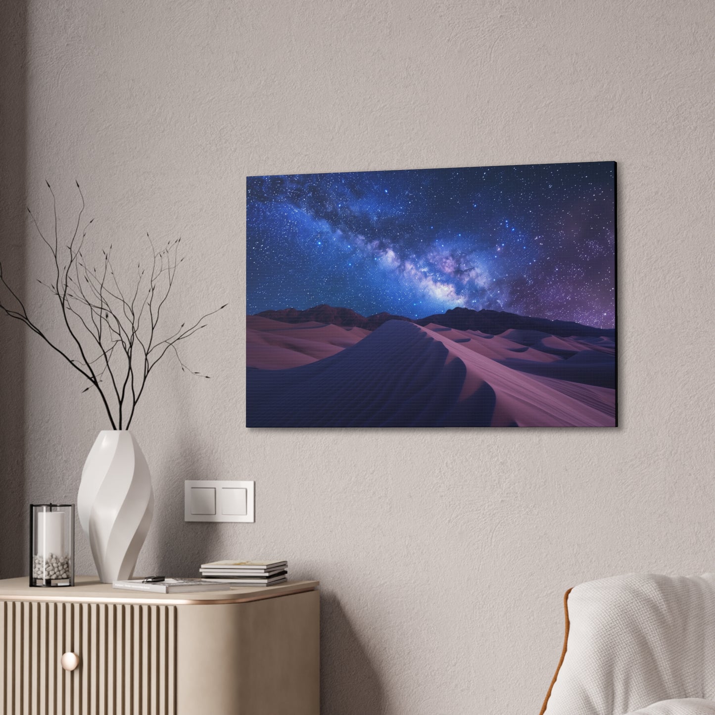 Milky Way over Desert Dunes Canvas