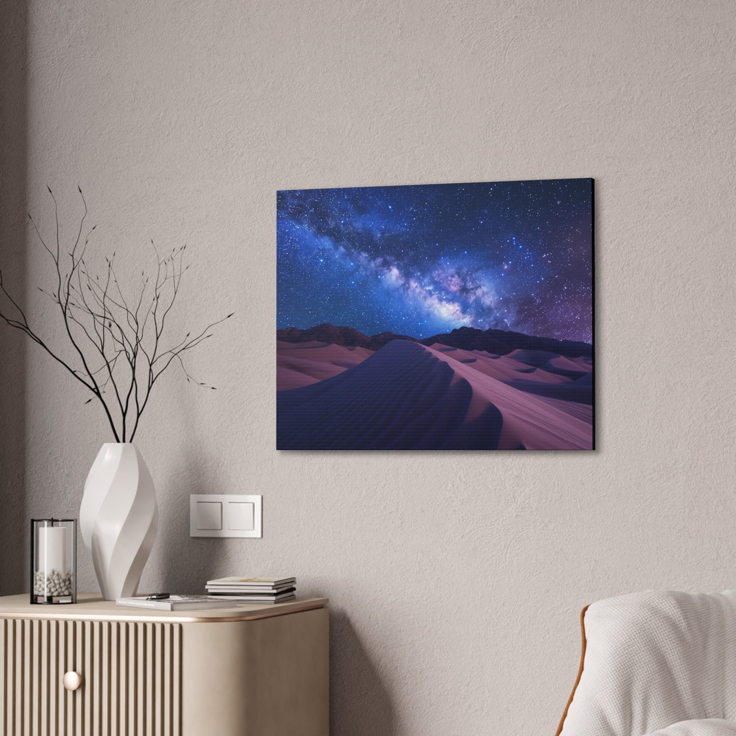 Milky Way over Desert Dunes Canvas
