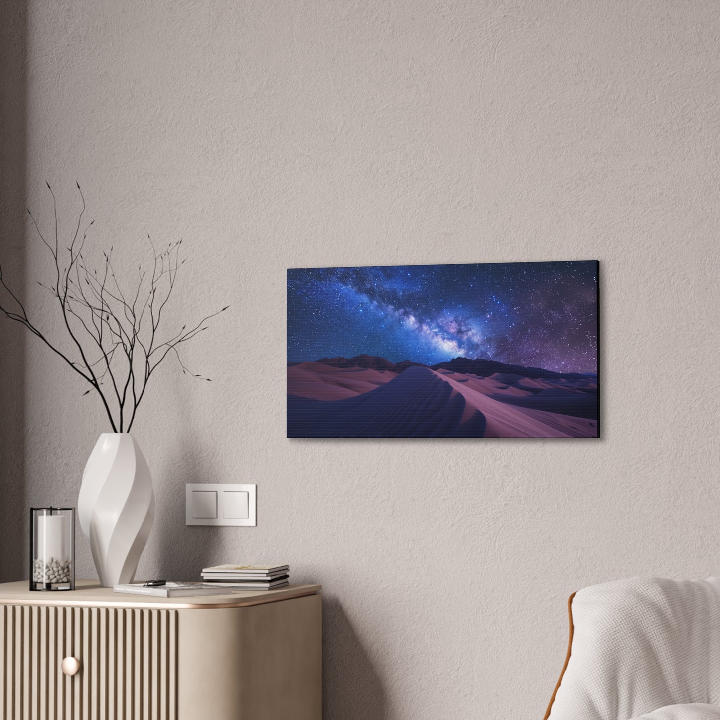 Milky Way over Desert Dunes Canvas