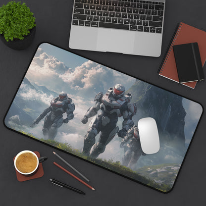 Spartans Going To Battle Mouse Pad, Halo-Inspired Gaming Mouse Pad for PC, Desk Decor, Office Gift, Gamer Accessories