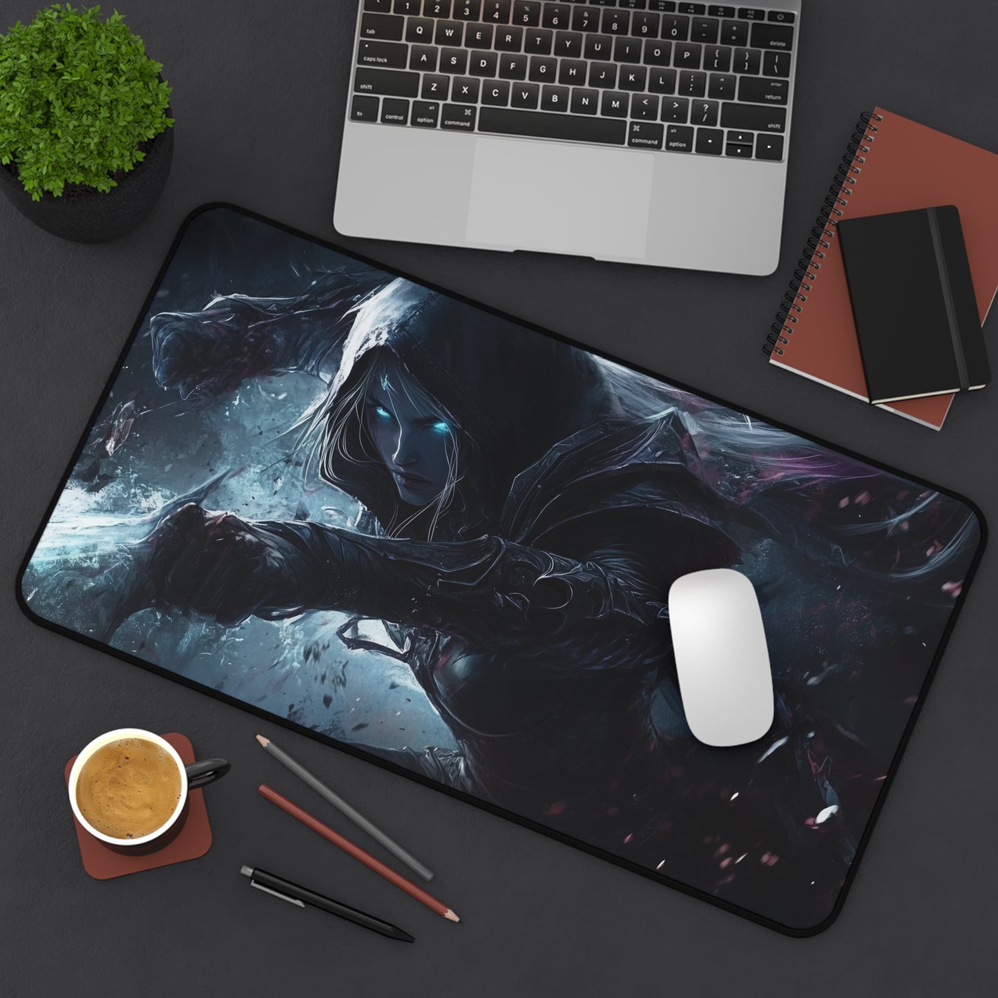 Sylvanas Windrunner Warrior Desk Mat | Gaming Decor, Office Accessories, Fantasy Theme, Gift for Gamers, Home Office Desk