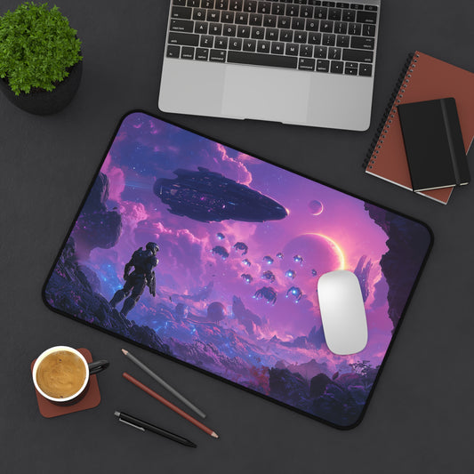 Spartan HALO-Inspired Gaming Desk Mat | Epic Sci-Fi Design, Perfect for Gamers, Office Decor & Gifts