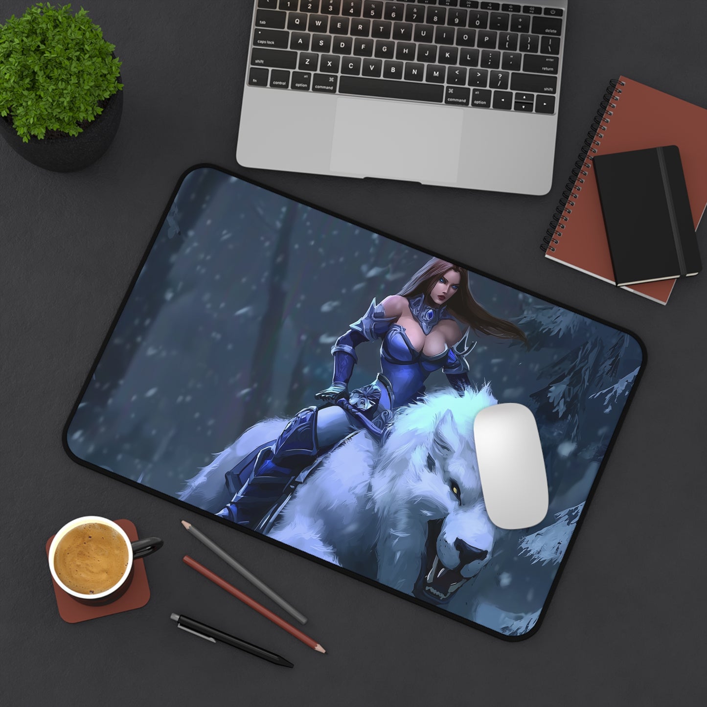 Mirana DOTA2 Gaming Desk Mat - Gaming, Home Office, Office Decor, Gift for Gamers, Unique Mouse Pad, Collectible