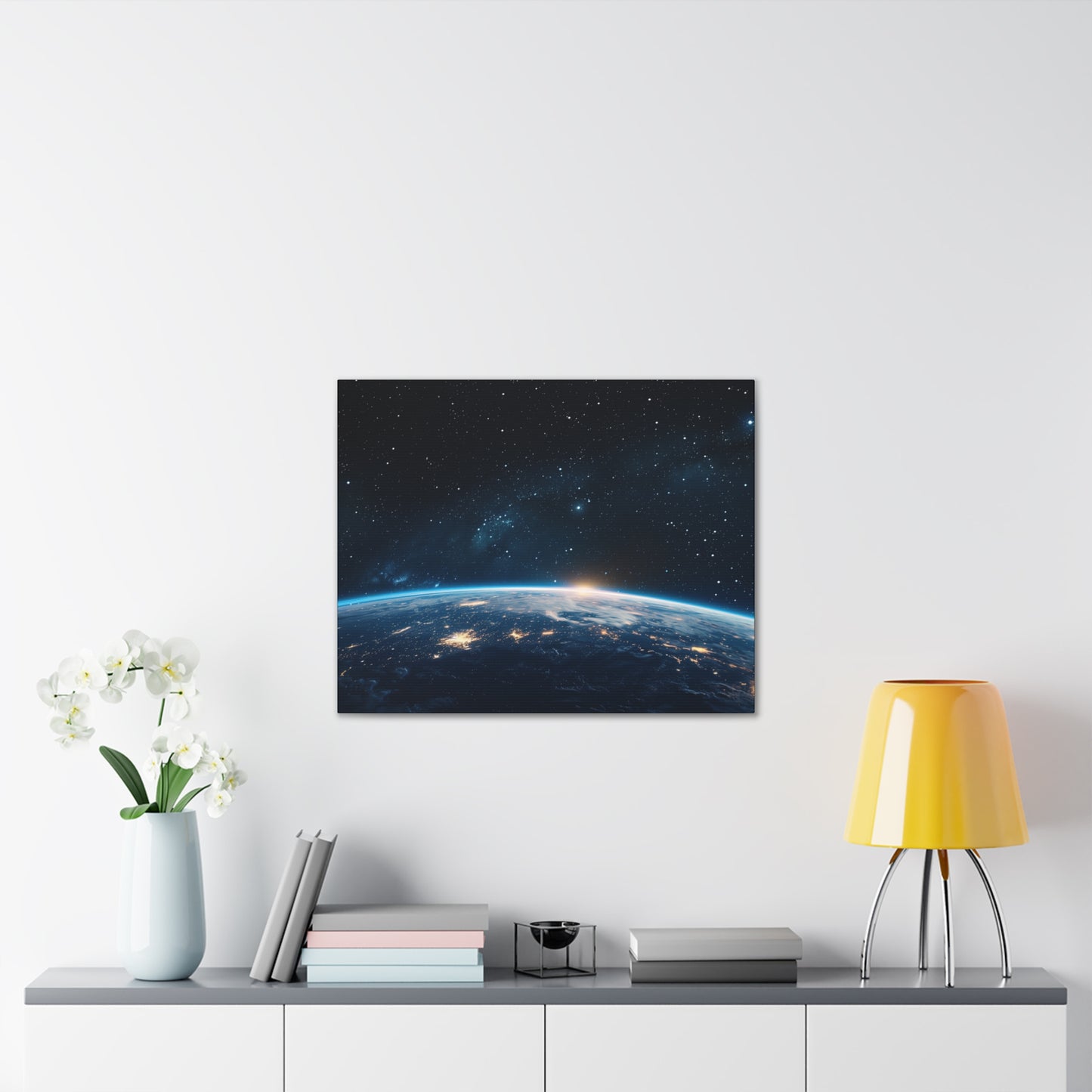 Earth Sunrise Over Horizon Canvas