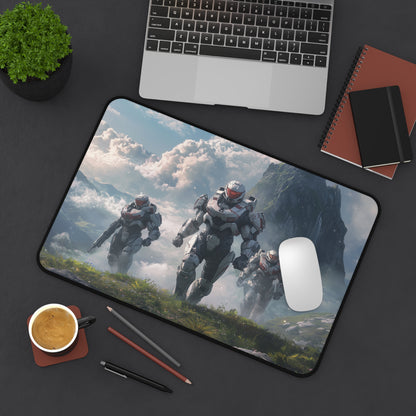 Spartans Going To Battle Mouse Pad, Halo-Inspired Gaming Mouse Pad for PC, Desk Decor, Office Gift, Gamer Accessories