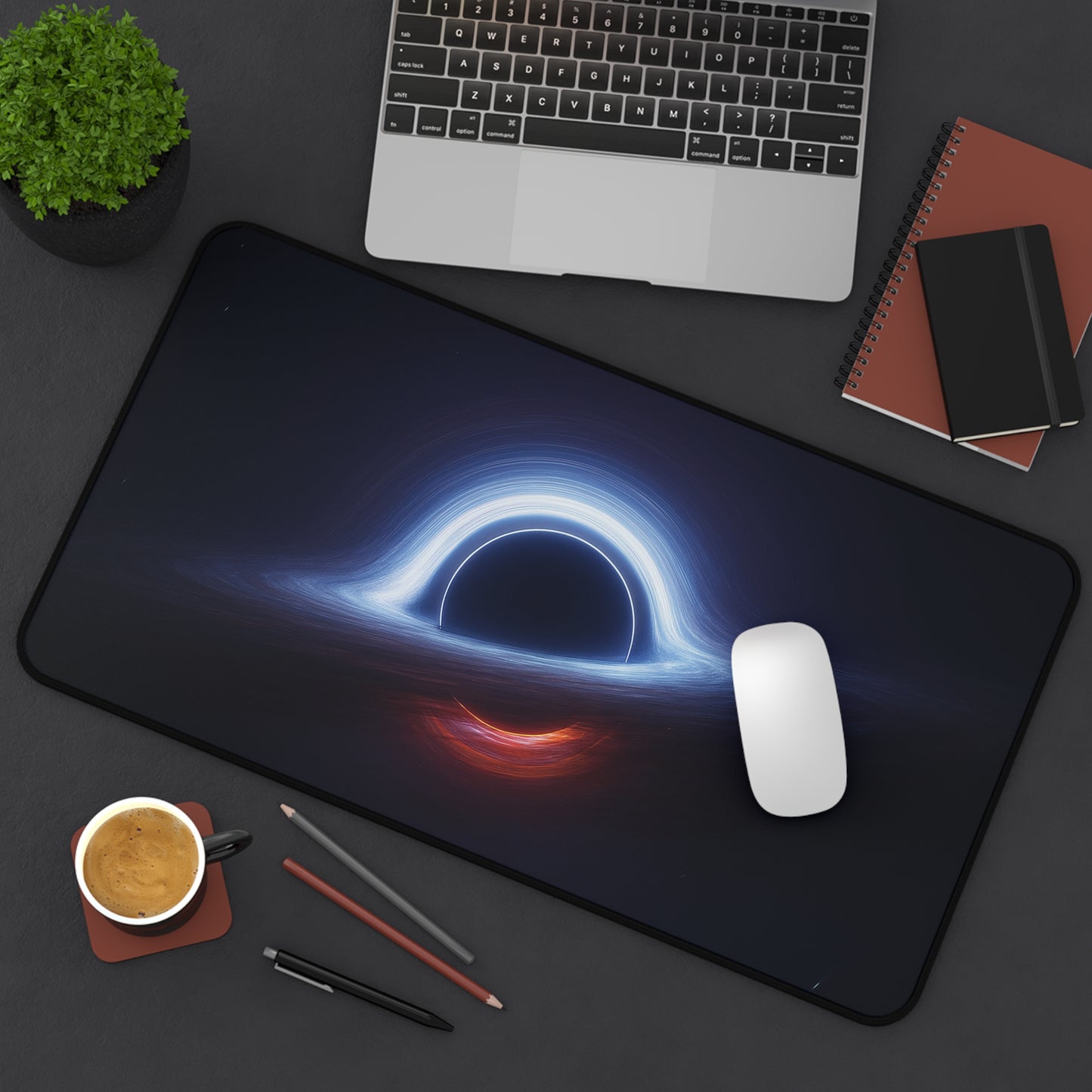 Black Hole Complete Mouse Pad for Gamers & Study | Stellar Space Decor, Astronomy Gifts, Unique Office Accessory, Cosmic Theme Desk Mat