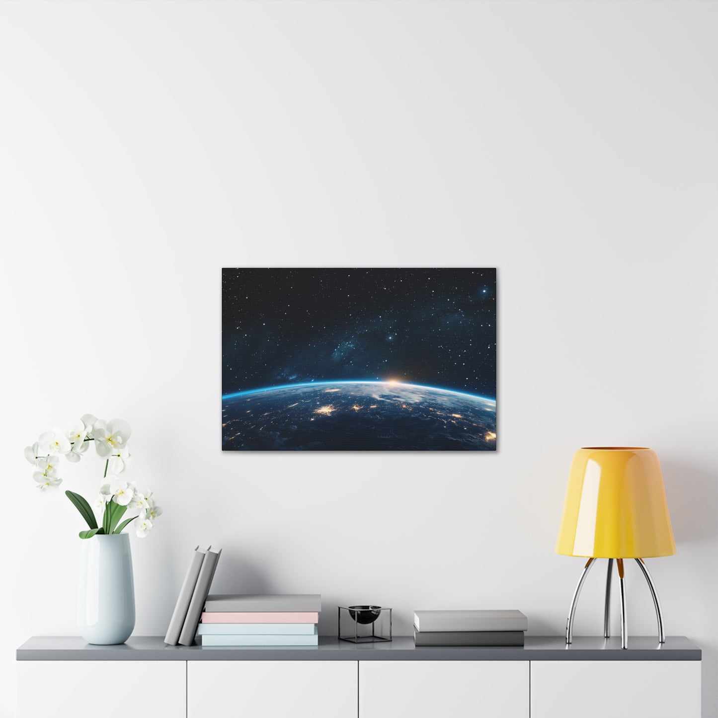 Earth Sunrise Over Horizon Canvas