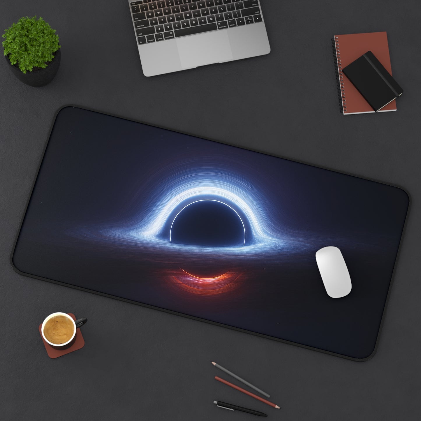 Black Hole Complete Mouse Pad for Gamers & Study | Stellar Space Decor, Astronomy Gifts, Unique Office Accessory, Cosmic Theme Desk Mat