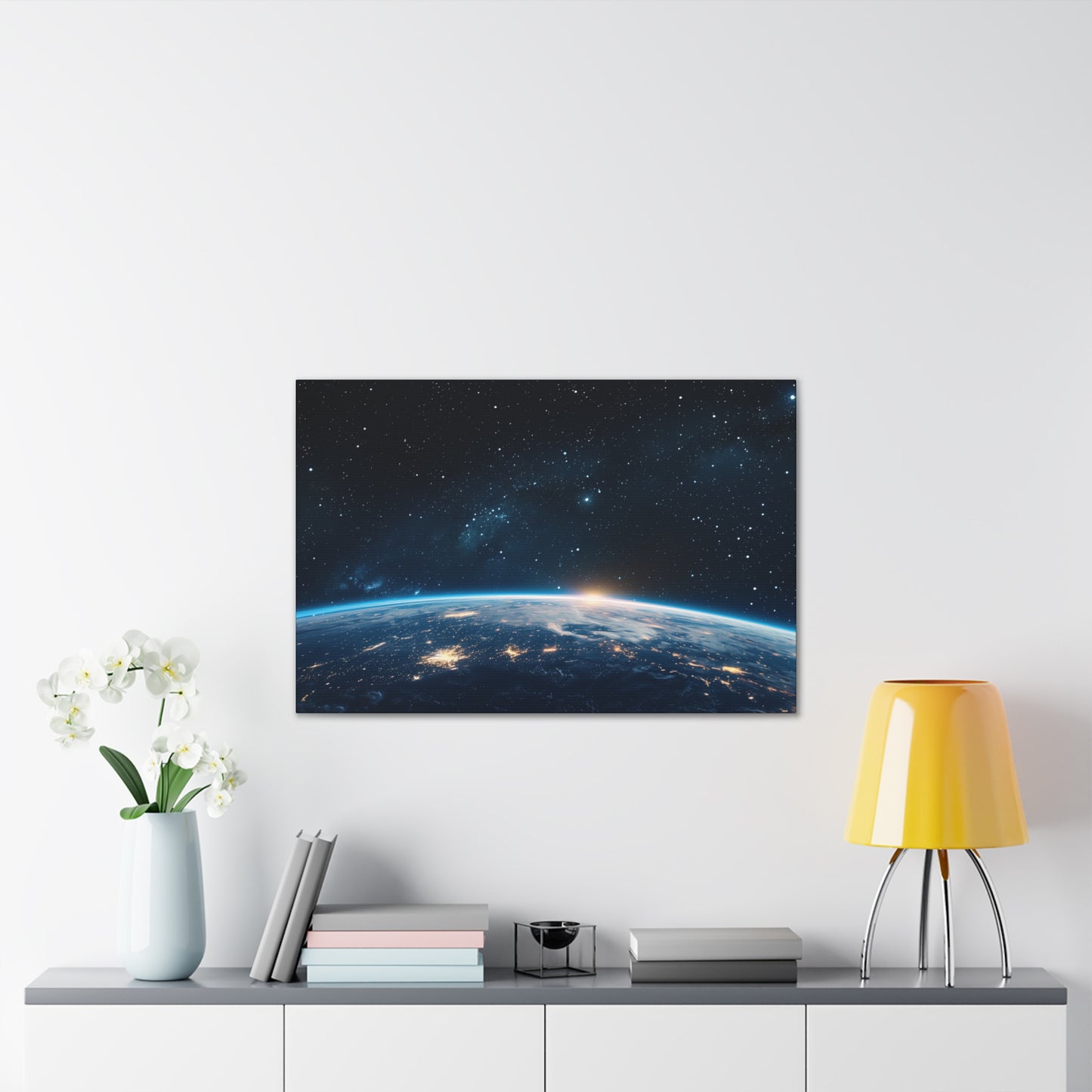 Earth Sunrise Over Horizon Canvas