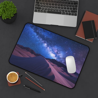 Desert Night Sky Milky Way Sand Dunes Desk Mat | Mousepad