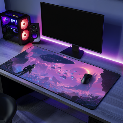 Spartan HALO-Inspired Gaming Desk Mat | Epic Sci-Fi Design, Perfect for Gamers, Office Decor & Gifts