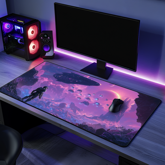 Spartan HALO-Inspired Gaming Desk Mat | Epic Sci-Fi Design, Perfect for Gamers, Office Decor & Gifts