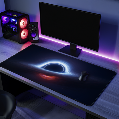 Black Hole Complete Mouse Pad for Gamers & Study | Stellar Space Decor, Astronomy Gifts, Unique Office Accessory, Cosmic Theme Desk Mat