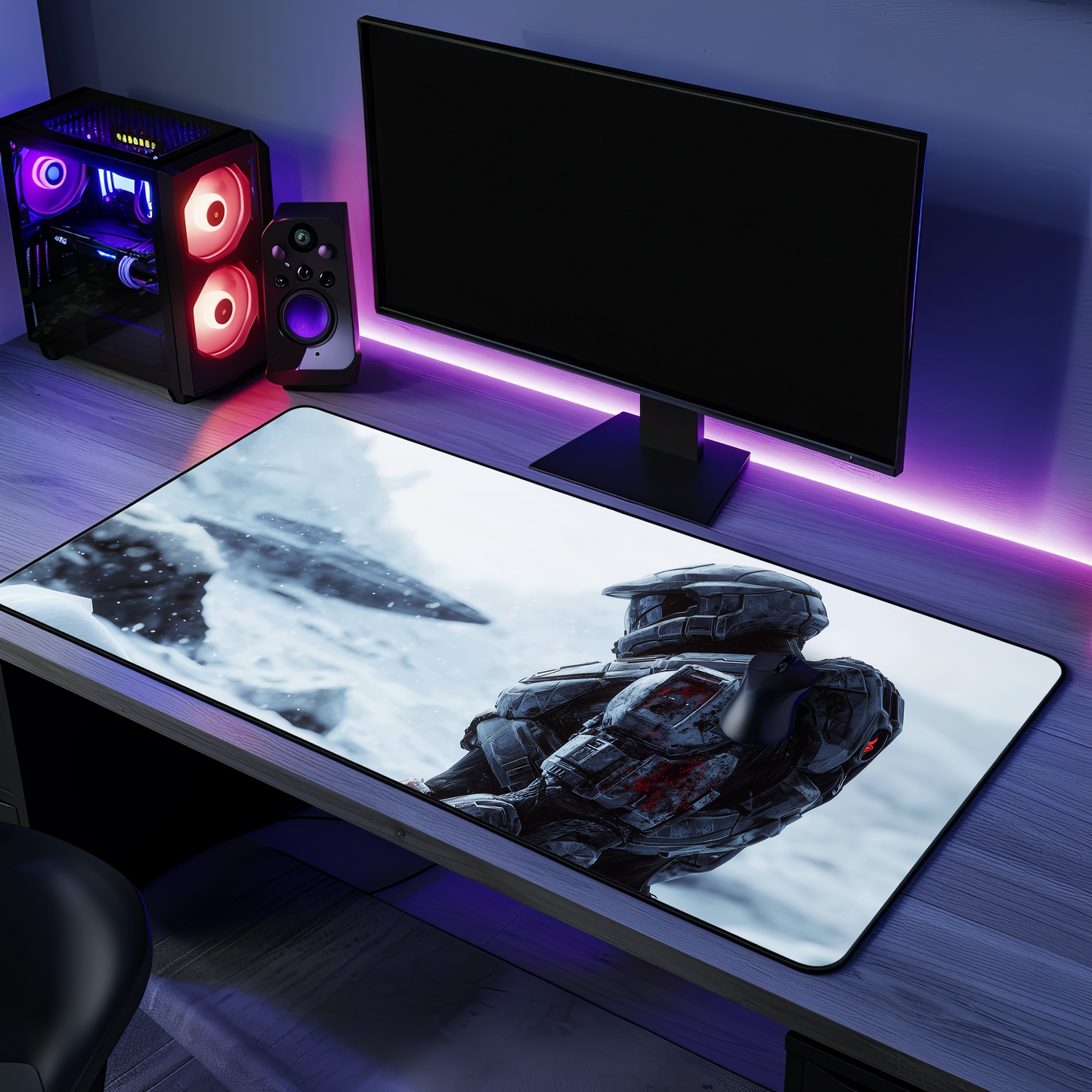 HALO-INSPIRED Spartan - last man standing on an icy planet, Gamer & Tech Enthusiast Gift, Gaming Accessories