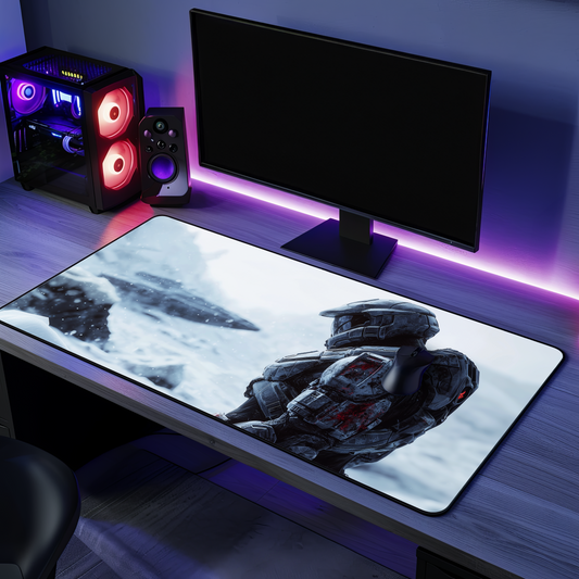 HALO-INSPIRED Spartan - last man standing on an icy planet, Gamer & Tech Enthusiast Gift, Gaming Accessories