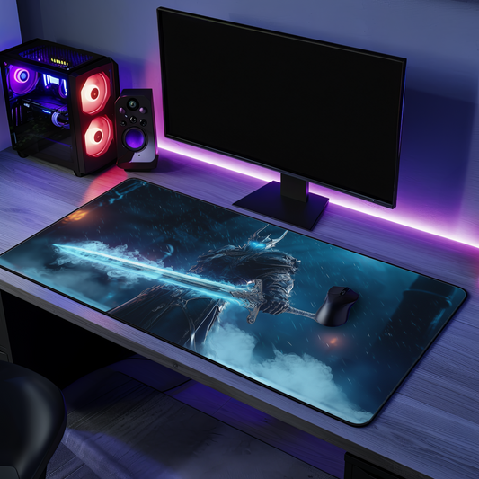 Lich King Preparing to Fight, Epic Gamer Decor, Office Accessory, Gift for Gamers, Gaming Mouse Pad