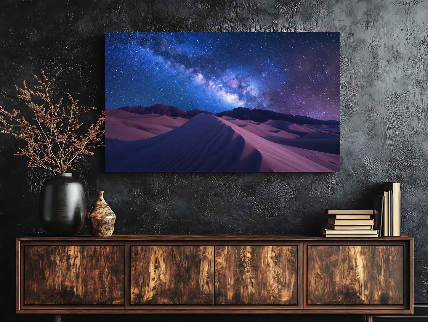 Milky Way over Desert Dunes Canvas