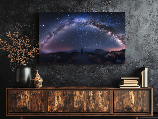 Milky Way Night Sky Canvas | Human wonder