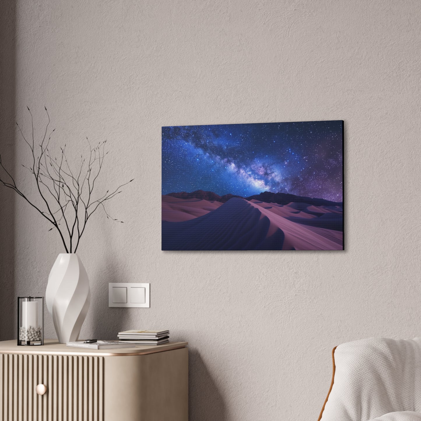 Milky Way over Desert Dunes Canvas