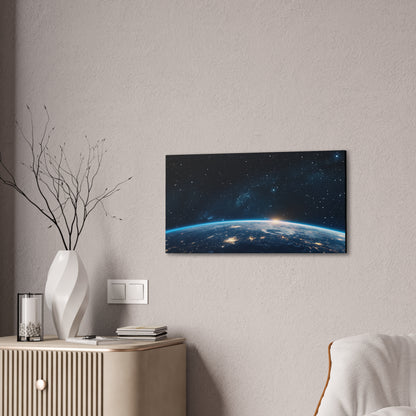 Earth Sunrise Over Horizon Canvas