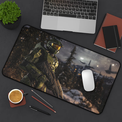 117 Spartan - Forest Hunting in the night, Perfect for Gamers, Unique Gift for Gamers, Off Planet Solider Mouse Pad