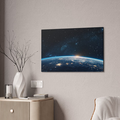 Earth Sunrise Over Horizon Canvas