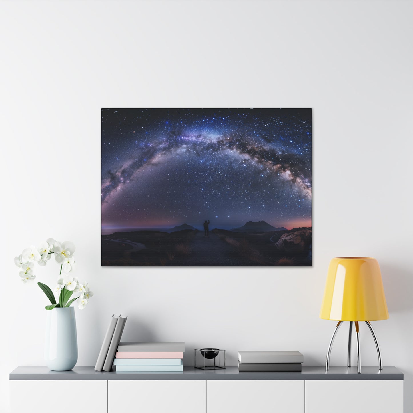 Milky Way Night Sky Canvas | Human wonder