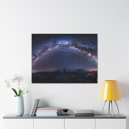 Milky Way Night Sky Canvas | Human wonder