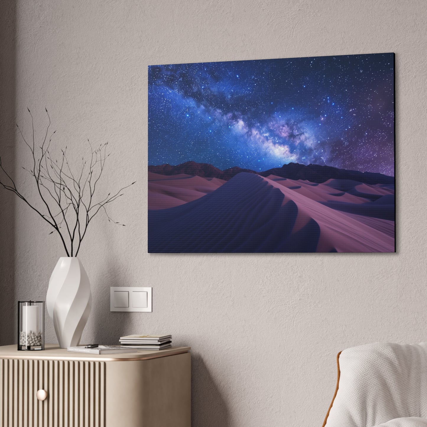 Milky Way over Desert Dunes Canvas
