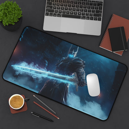 Lich King Preparing to Fight, Epic Gamer Decor, Office Accessory, Gift for Gamers, Gaming Mouse Pad
