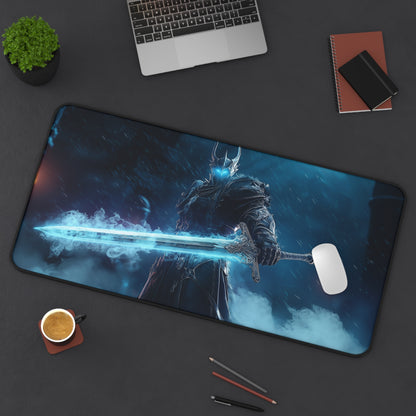 Lich King Preparing to Fight, Epic Gamer Decor, Office Accessory, Gift for Gamers, Gaming Mouse Pad