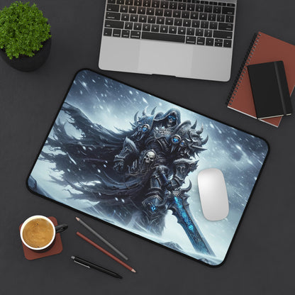 Undead Arthas Gaming Mouse Pad | WOW Gaming Decor | Customized Premium Desk Accessories for Warcraft Fans