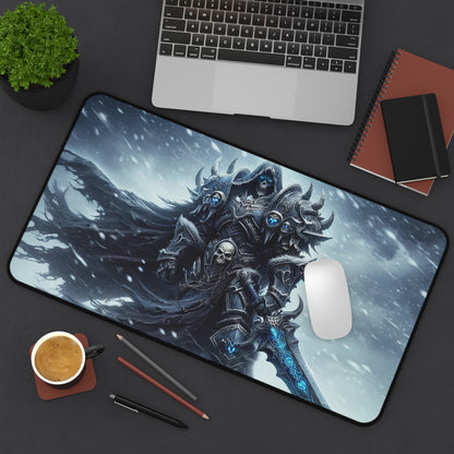 Undead Arthas Gaming Mouse Pad | WOW Gaming Decor | Customized Premium Desk Accessories for Warcraft Fans
